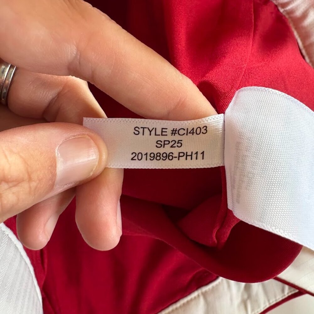 NWT J. Crew Wool Pant Trouser Red Italian Stretch Kaya Stretch Winter Holiday - Picture 15 of 16